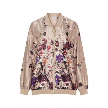 Blouson mit floralem Print 