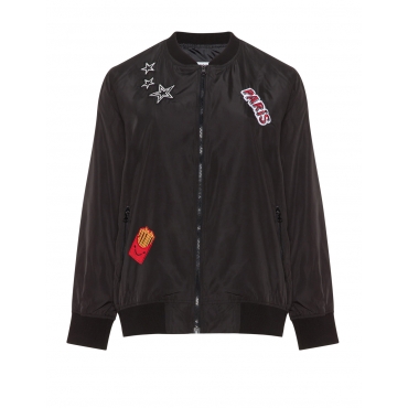 Blouson mit Patches und Taschen 