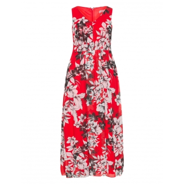 Chiffon-Maxikleid mit Allover-Print 