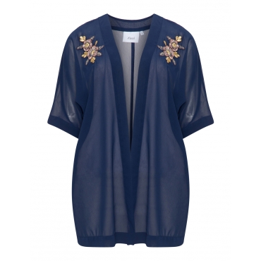 Chiffonkimono mit Stickereien 