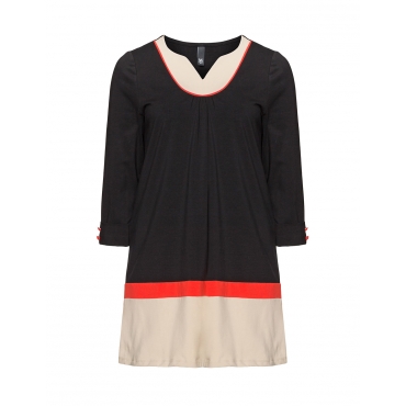 Colour-Blocking-Tunika aus Jersey 