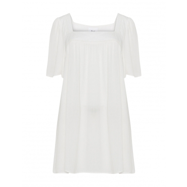 Crinkle-Tunika mit Crochet-Details 