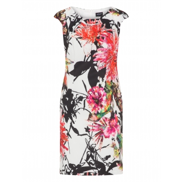Etuikleid mit floralem Allover-Print 
