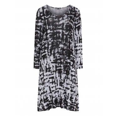 Feinstrickkleid mit Allover-Muster 