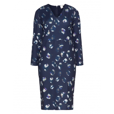 Figurbetontes Kleid mit Allover-Print 