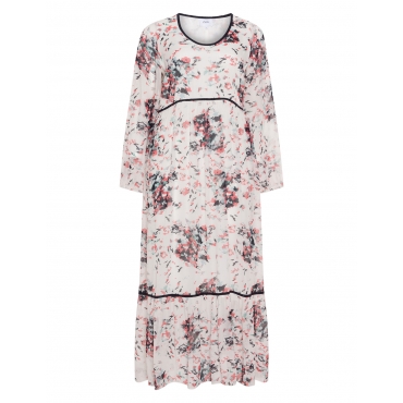 Florales Crêpe-Maxikleid 