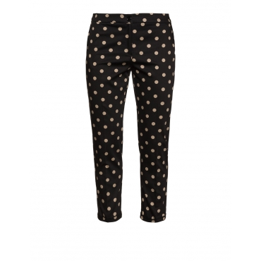 Gepunktete Baumwollmix-Hose 