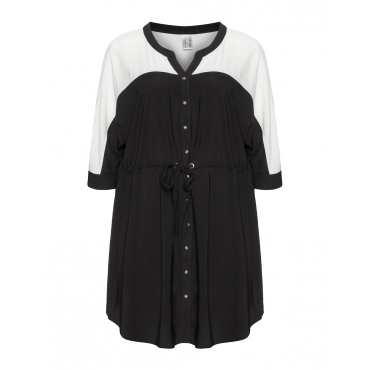 Hemdblusenkleid mit Taillen-Tunnelzug 
