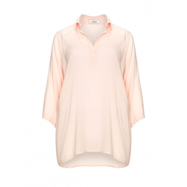 High-Low-Tunika mit Kragen 