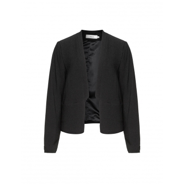 Jacquard-Blazer mit langem Revers 