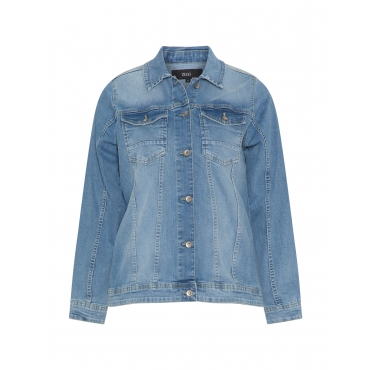 Jeansjacke im Washed-out-Look 