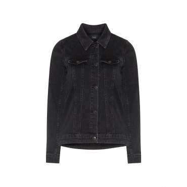 Jeansjacke mit Fransen 