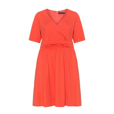 Jerseykleid mit Raffung in der Taille 