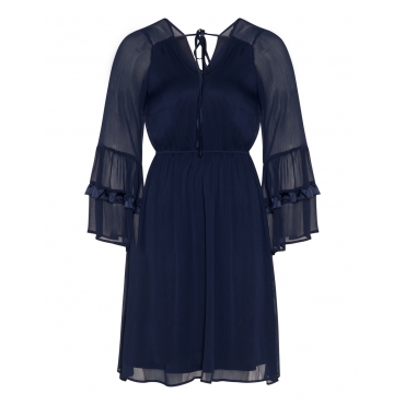 Kleid aus gekrepptem Chiffon 