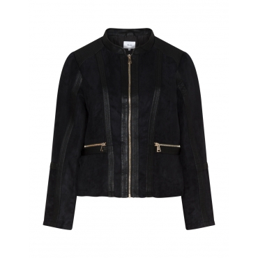 Kunstlederjacke im Bikerstil 