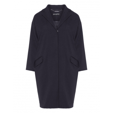 Kurzmantel mit Revers und Taschen 