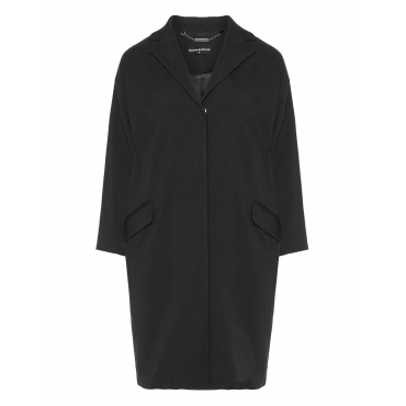 Kurzmantel mit Revers und Taschen 