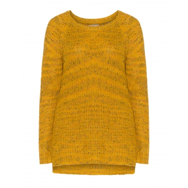 Longpullover aus gröberem Strick 