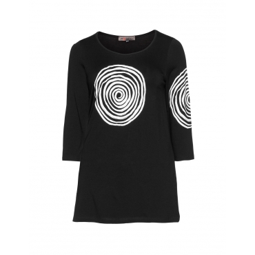 Longshirt mit Placement-Print 