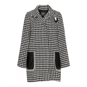 Mantel mit aufgesetzten Taschen 