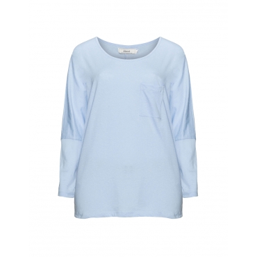 Meliertes Baumwollmix-Longsleeve 