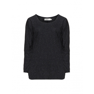 Meliertes Baumwollmix-Longsleeve 