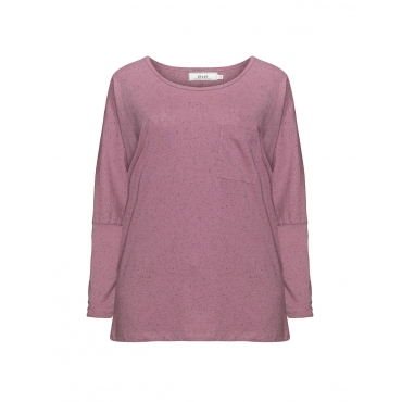 Meliertes Baumwollmix-Longsleeve 