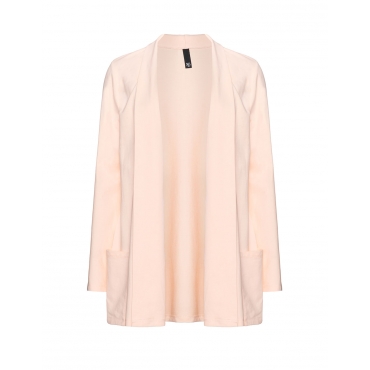 Offene Jerseyjacke aus Baumwollmix 