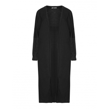 Offener Longcardigan aus Baumwollmix 