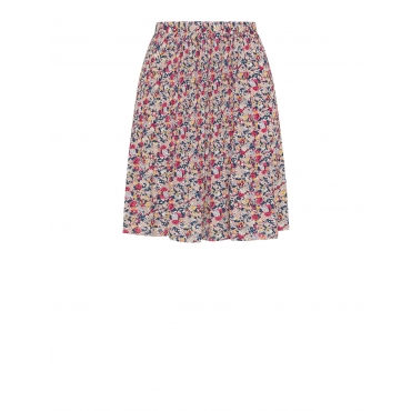 Plisseerock mit Millefleur-Muster 