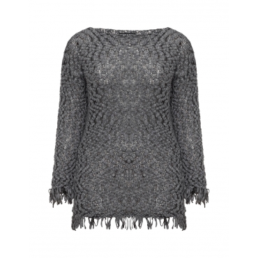 Pullover aus Effektgarn 