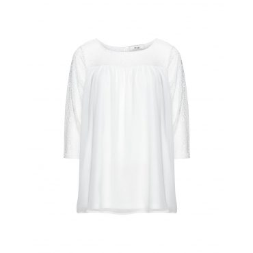 Shirt mit Spitze-Einsätzen 