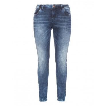 Slim Fit Jeans mit Washed-Out-Effekt 