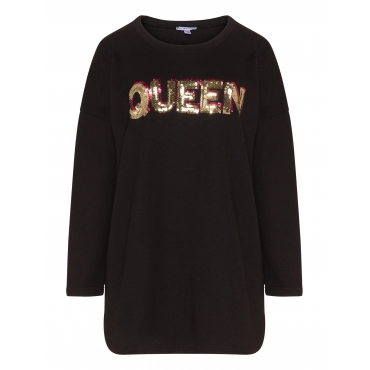 Sweatshirt mit Paillettenstickerei 