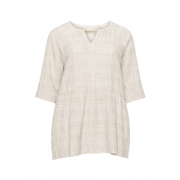 Tunika aus Baumwoll-Leinen-Mix 