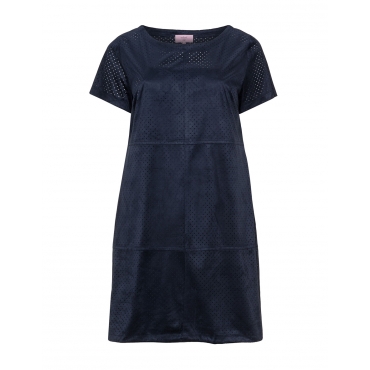 Tunika in Velourslederoptik 