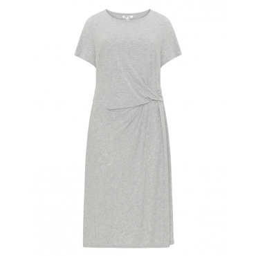Viskosemix-Kleid mit Knoten-Detail 