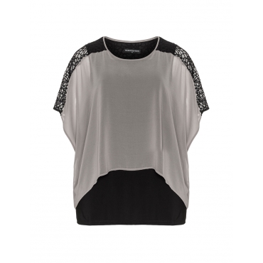 Zweilagige Chiffon-Tunika 