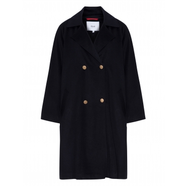 Zweireihiger Oversize-Mantel 