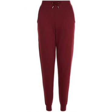 Burgunderrote Jogginghose mit schmalem Bein 