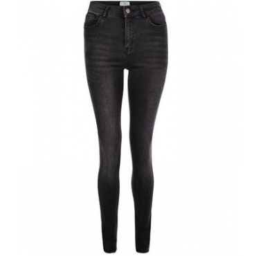 Tall – Schwarze Skinny-Jeans mit Waschung 