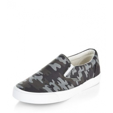 Teenager – Slipper in Khaki mit Tarnmuster 