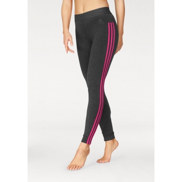 adidas Performance Leggings »ESSENTIALS 3 STRIPES TIGHT«, grau-pink, Gr.L-XXL 