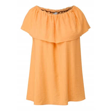 Ärmellose Bluse mit Carmenausschnitt, orange, Gr.44-54 