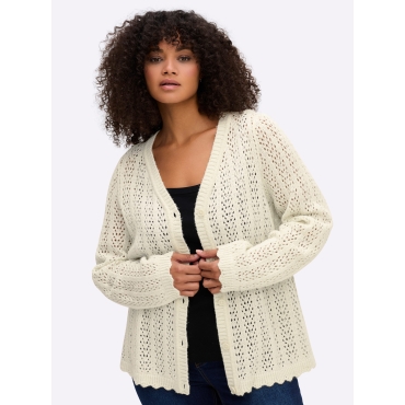 Ajourstrickjacke 