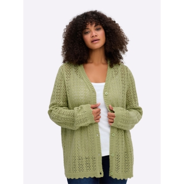 Ajourstrickjacke 