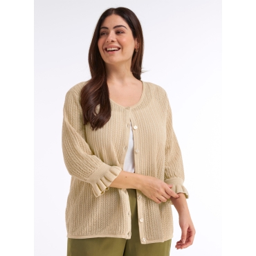 Ajourstrickjacke 