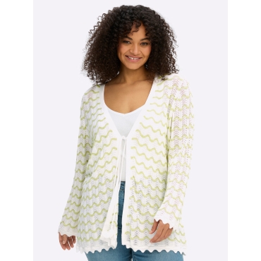 Ajourstrickjacke 