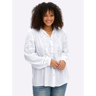 Bluse mit Stehkragen 