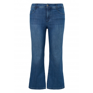 Bootcut-Jeans in verkürzter Cropped-Form, blue Denim, Gr.44-54 